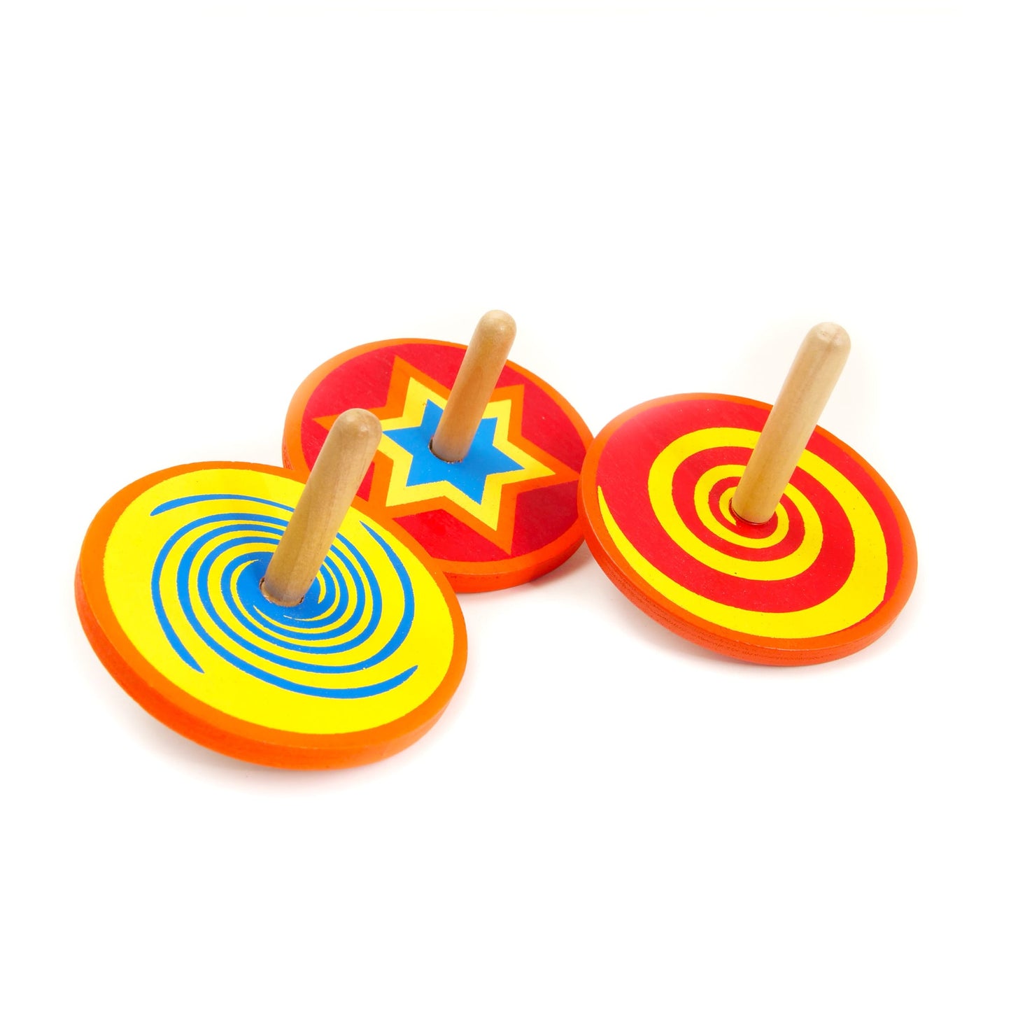 Mini Wooden Spinning Tops