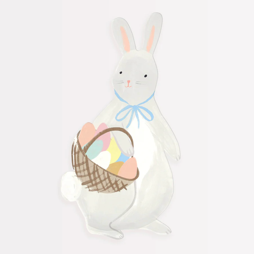 Bunny With Basket Plates