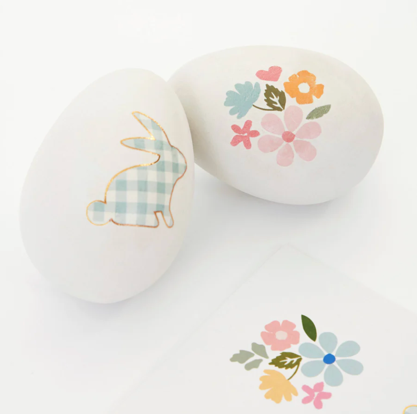 Gingham Egg Decorating Tattoo Set
