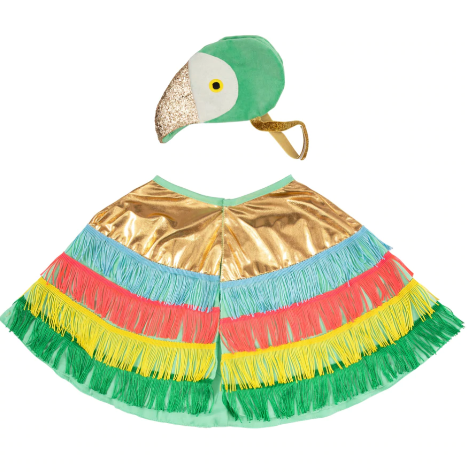 Parrot Fringed Cape Dress Up