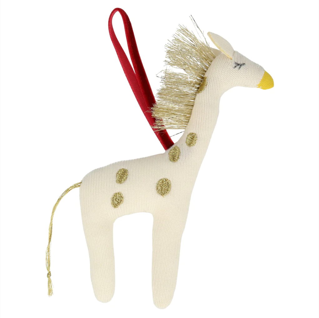 Knitted Giraffe Tree Decoration
