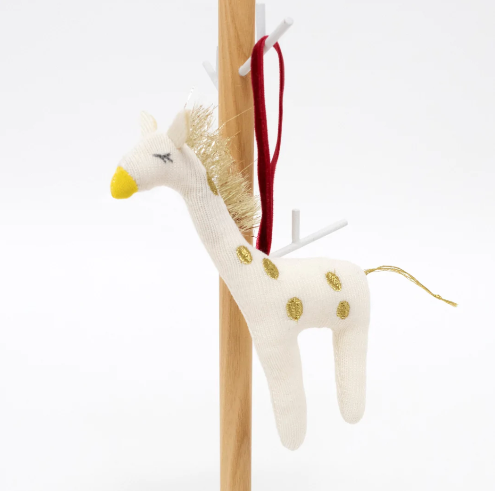 Knitted Giraffe Tree Decoration