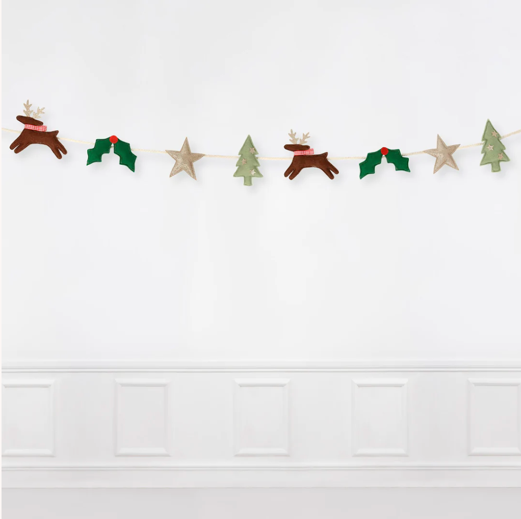 Festive Icon Felt Garland