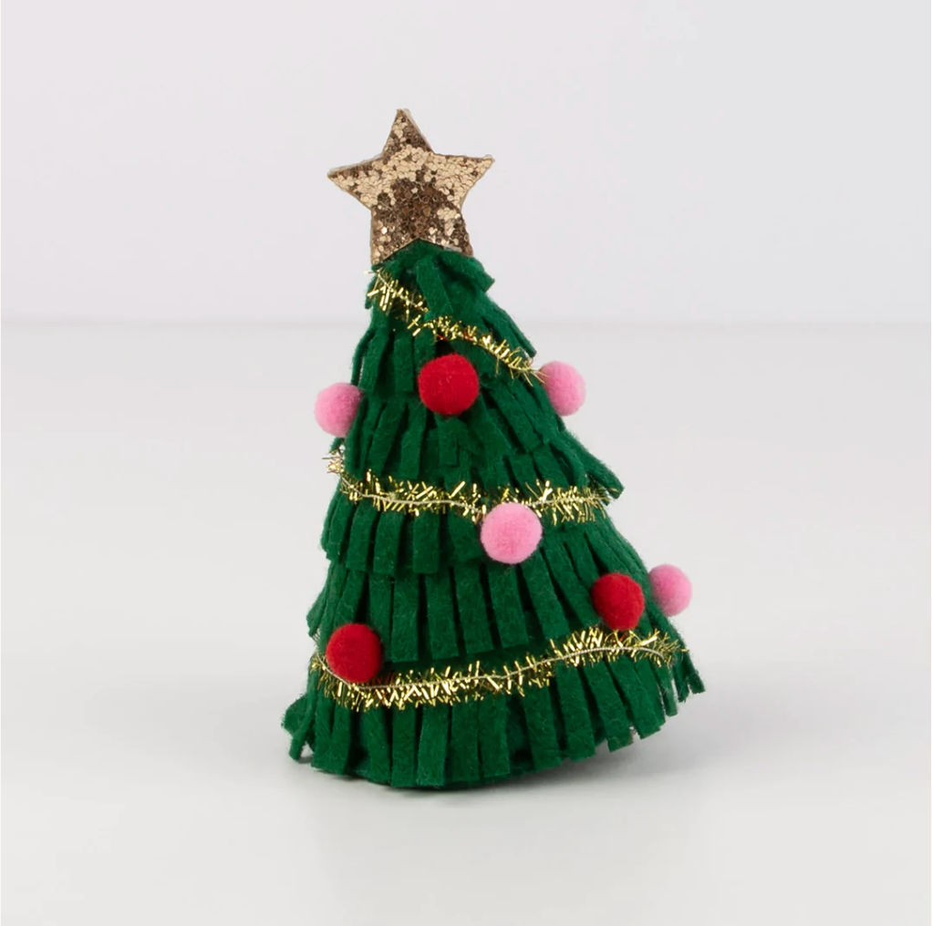 Big Christmas Tree Hair Clip