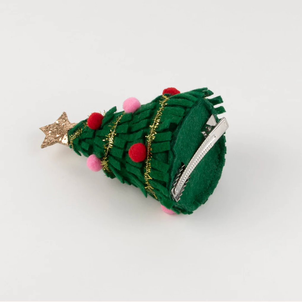 Big Christmas Tree Hair Clip