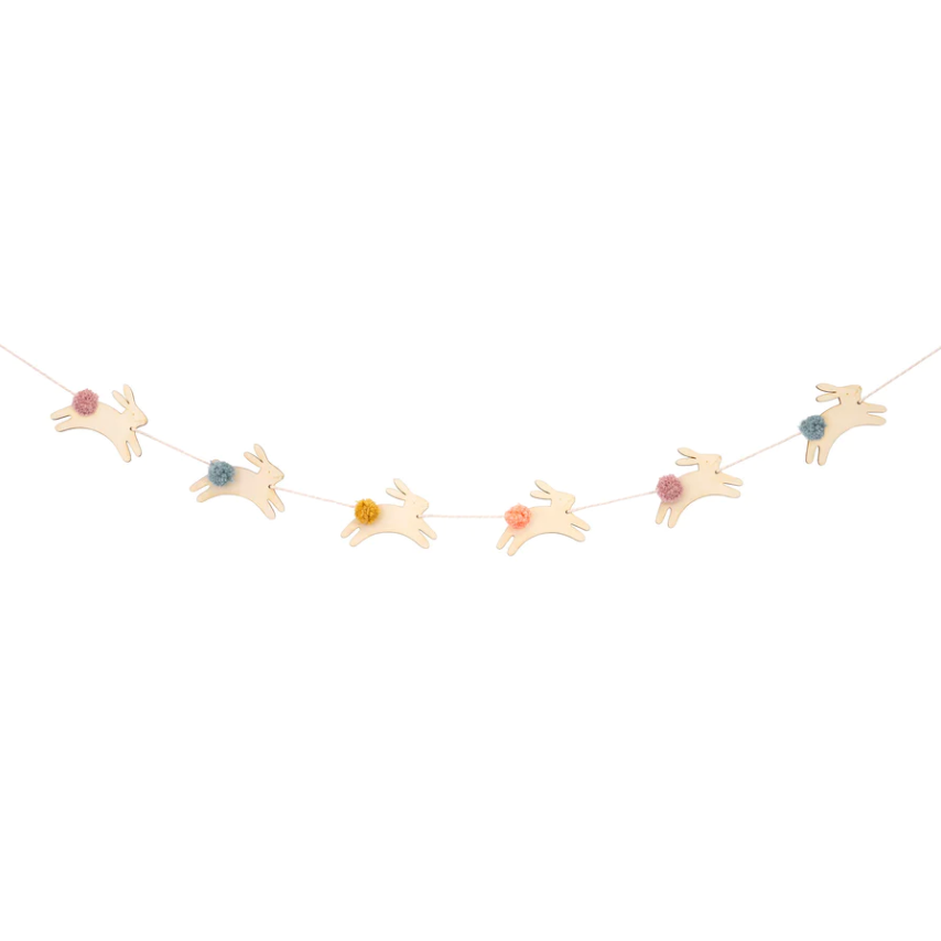 Wooden Bunny Mini Garland