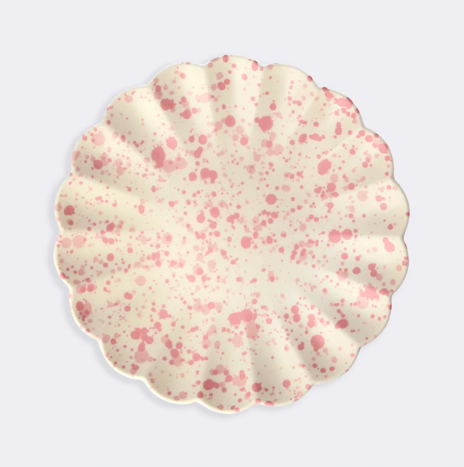 Small Speckled Bamboo Plates