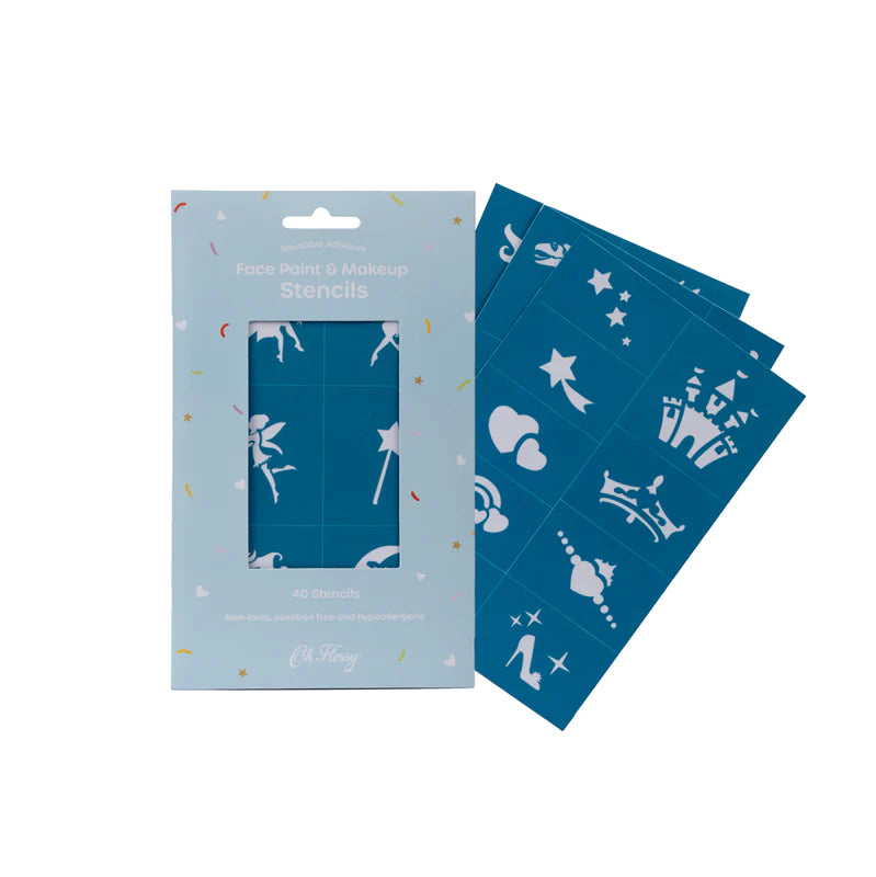Reusable Adhesive Face Paint & Makeup Stencils
