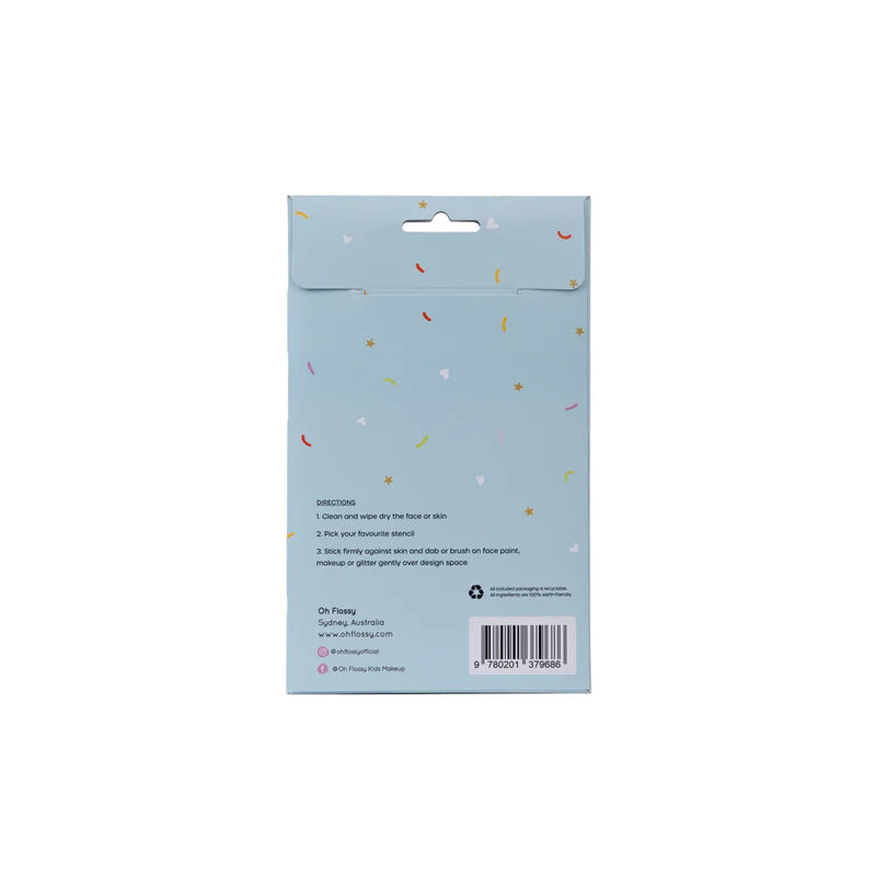 Reusable Adhesive Face Paint & Makeup Stencils
