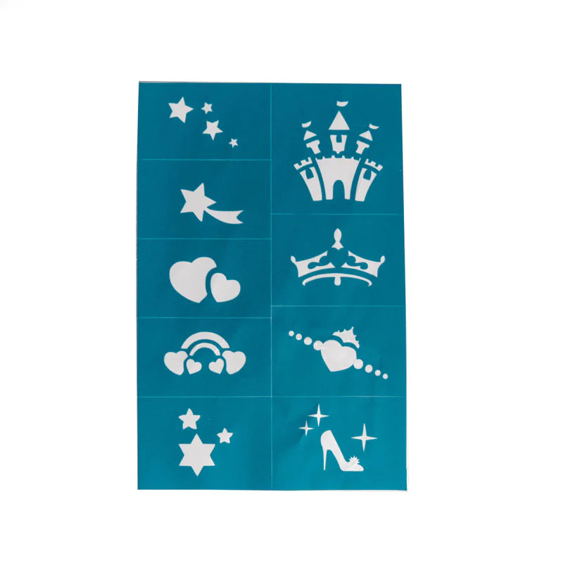 Reusable Adhesive Face Paint & Makeup Stencils