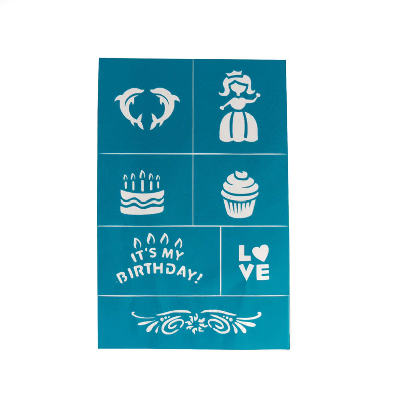Reusable Adhesive Face Paint & Makeup Stencils