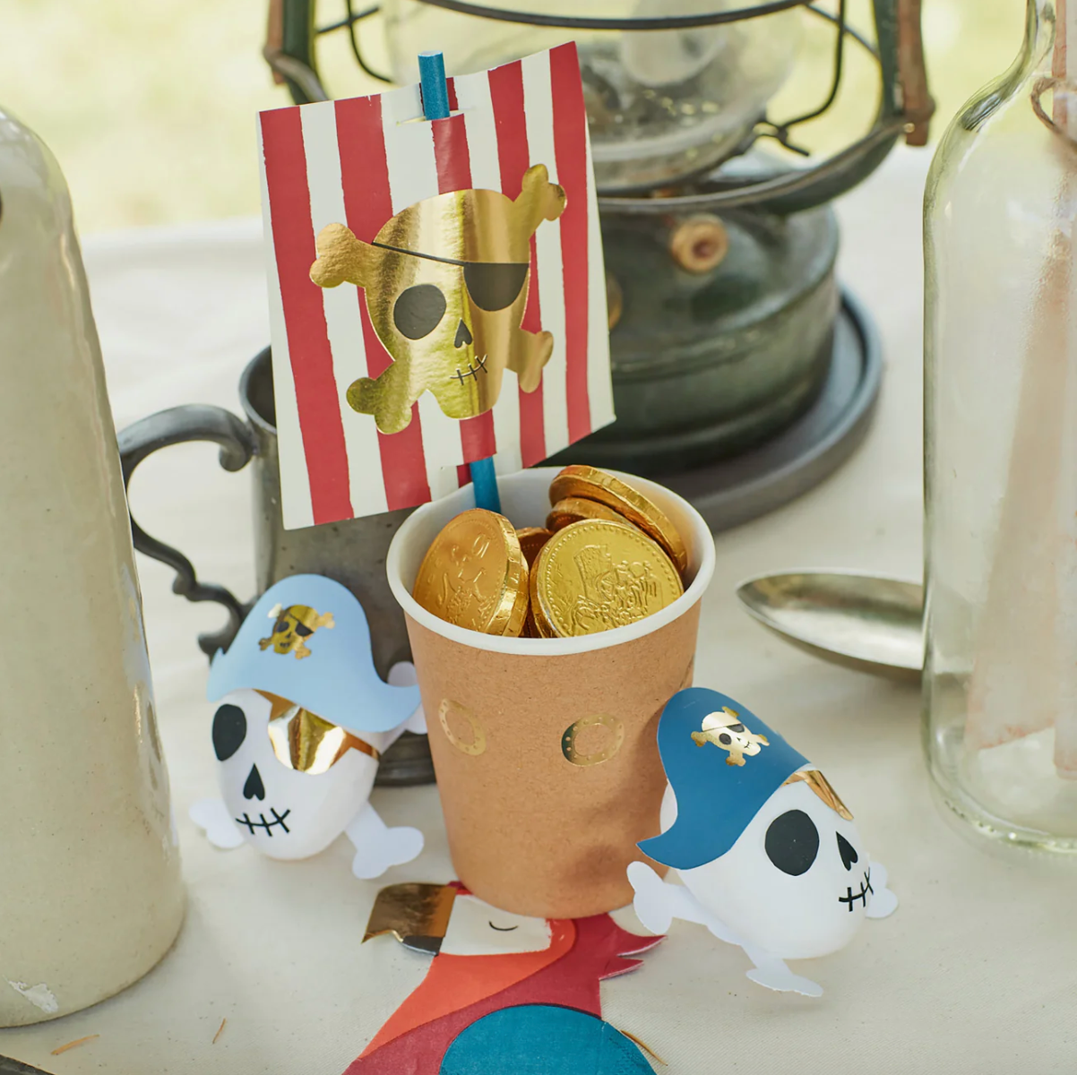 Pirate Cup & Straws Set