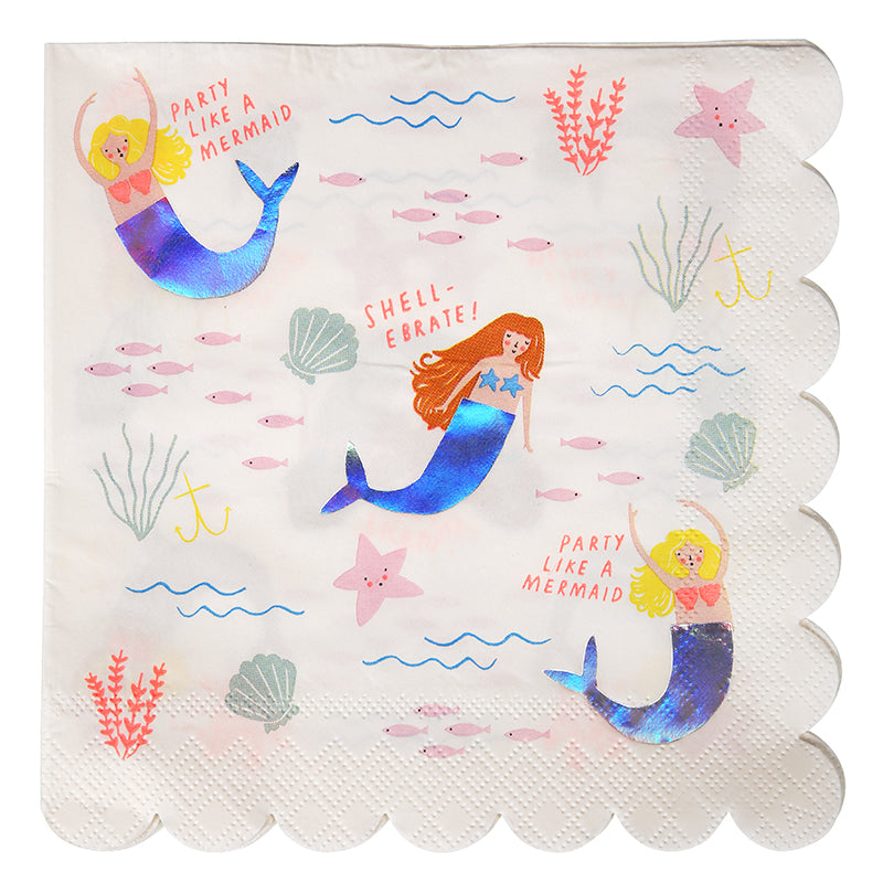 Mermaids Large Napkin