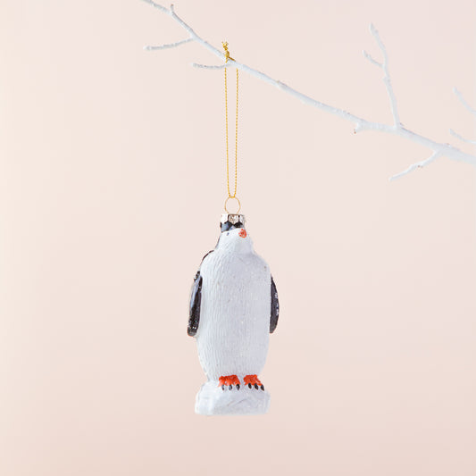 Wild Glitter Penguin Tree Decoration