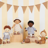 Dinkum Doll Cotton Daisy Dress - Cornflower Blue