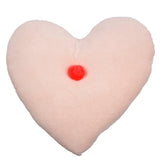 Peach Heart Velvet Cushion