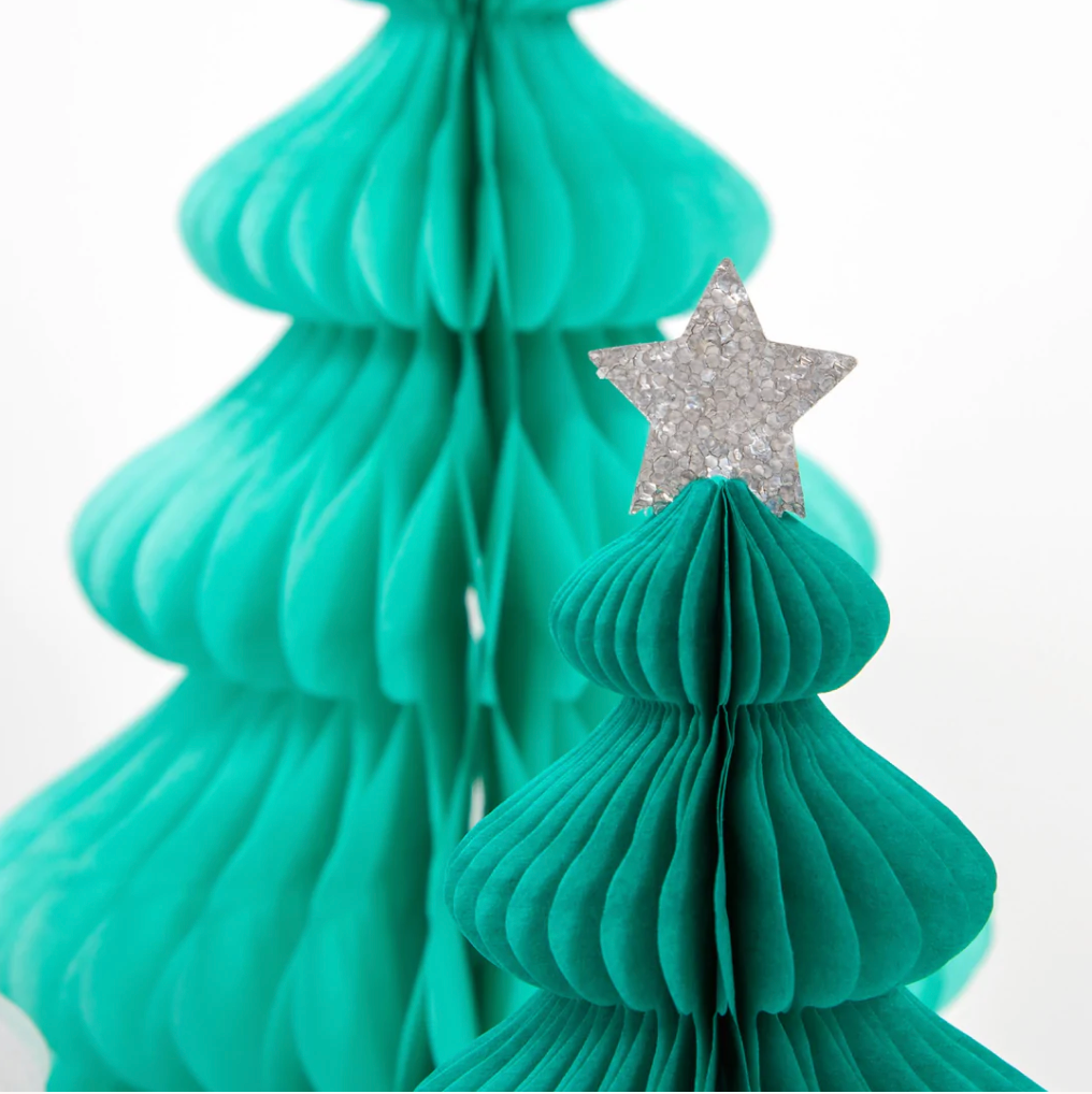 Green Forest Honeycomb Decorations