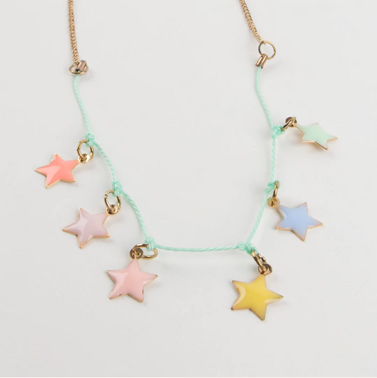 Enamel Star Necklace