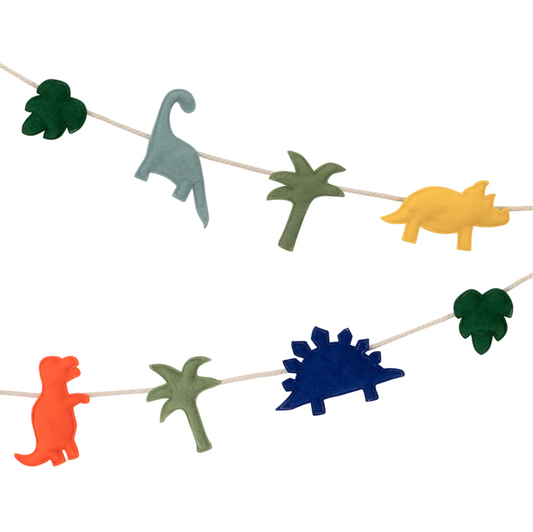 Felt Dinosaur Garland