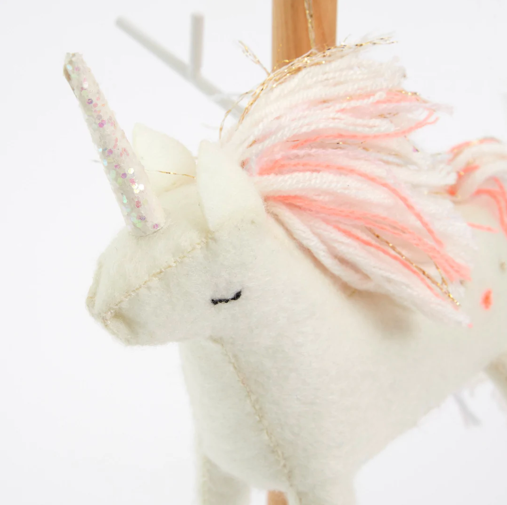 Unicorn Felt Tree Decoration
