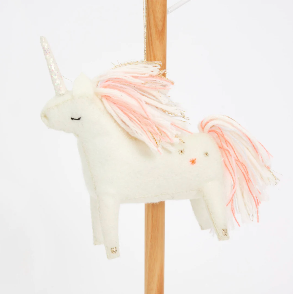 Unicorn Felt Tree Decoration