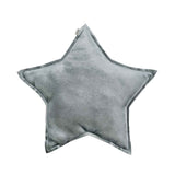 Star Cushion (Velvet) - Silver Grey