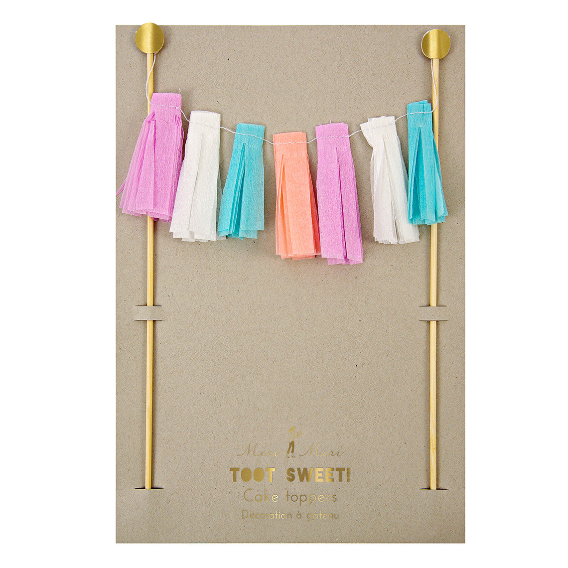 Tassels Garland Party Cake Toppers