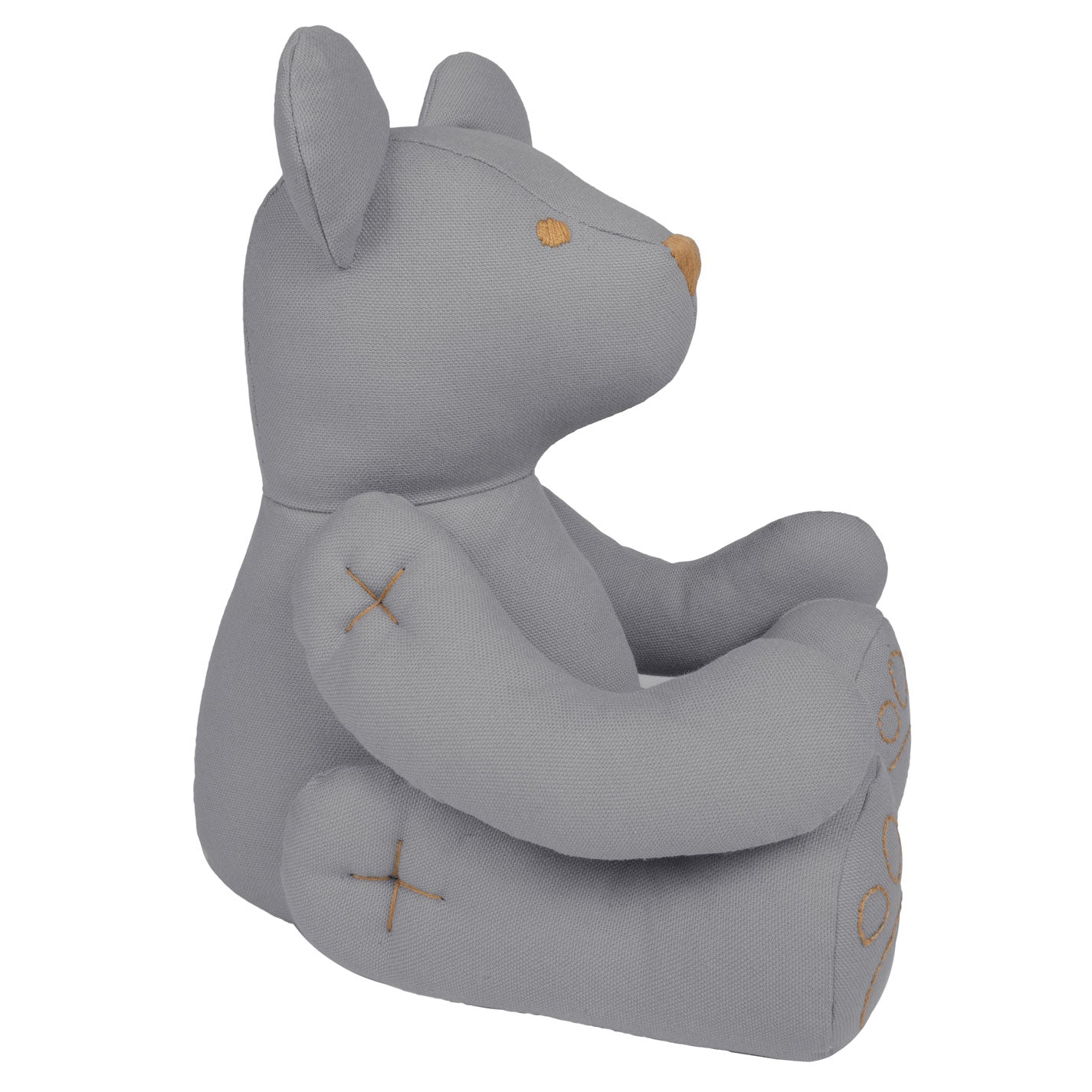 Ted Bear Cushion - Stone Grey (Small)