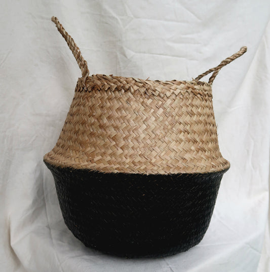 Coloured Basket - Black/Brown