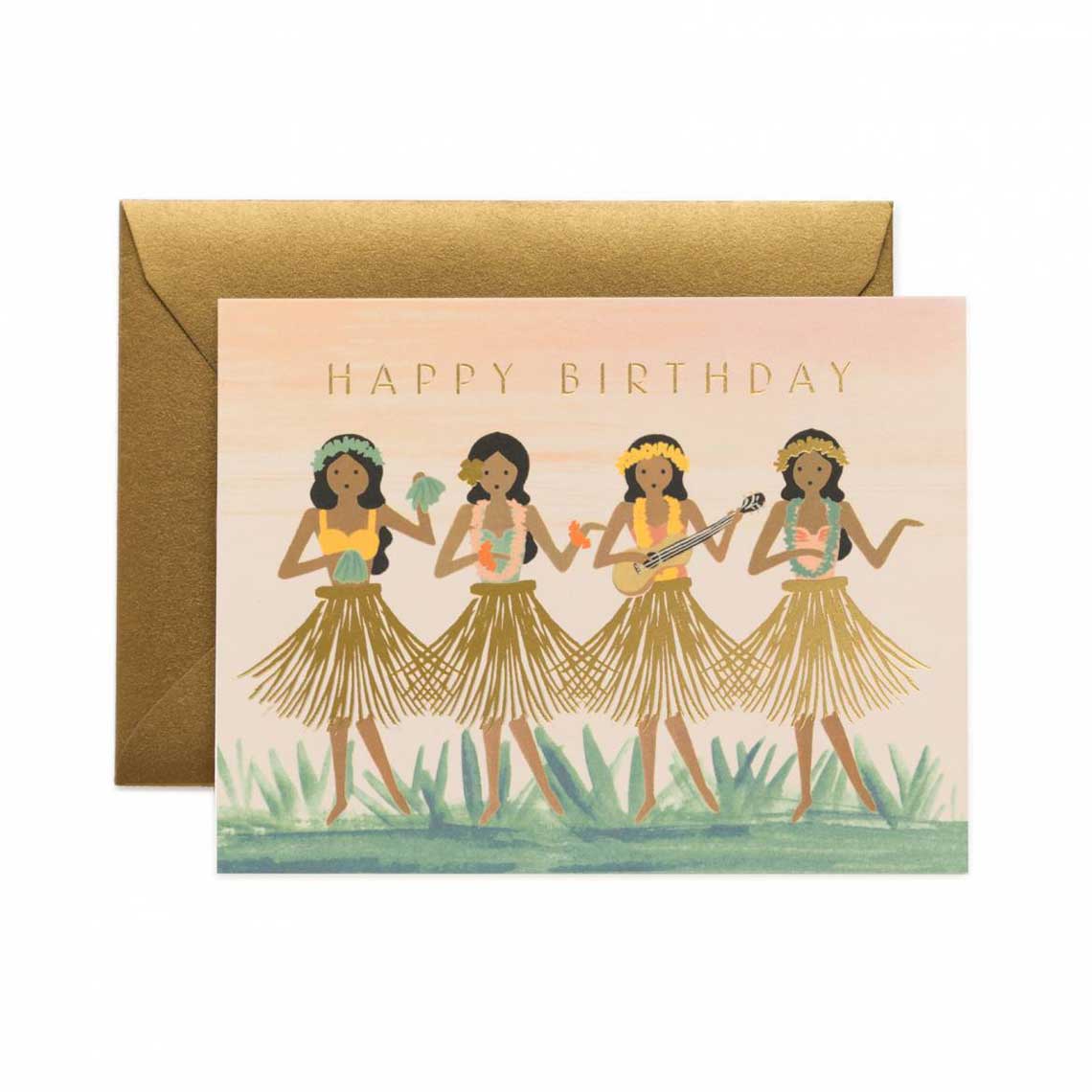 Hula Birthday Card