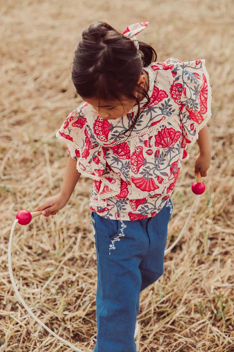 Blouse Celia - Cream Endless Flowers