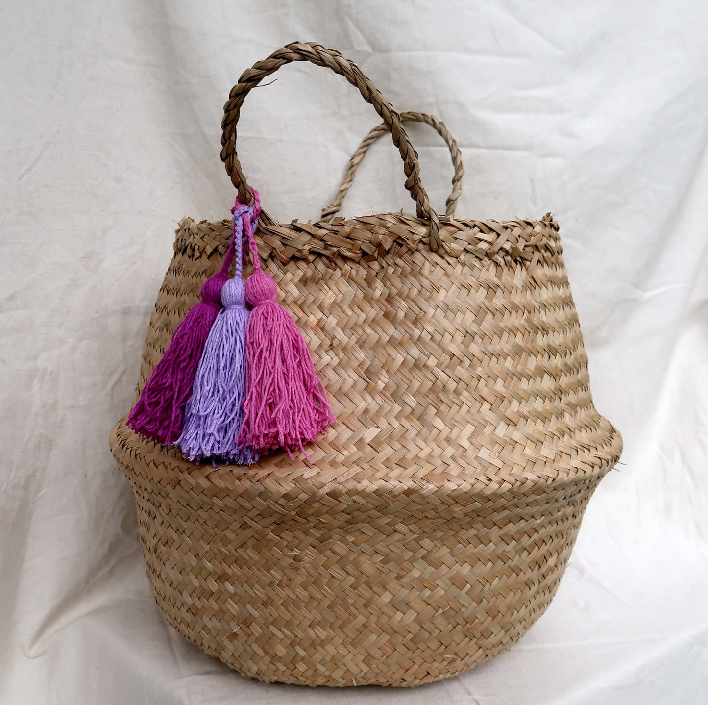 Tassel Basket - Purple Hue
