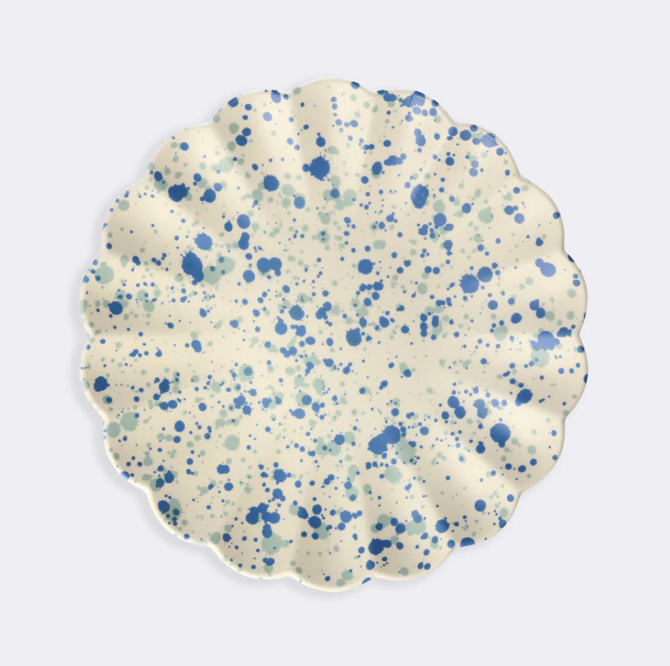Small Speckled Bamboo Plates